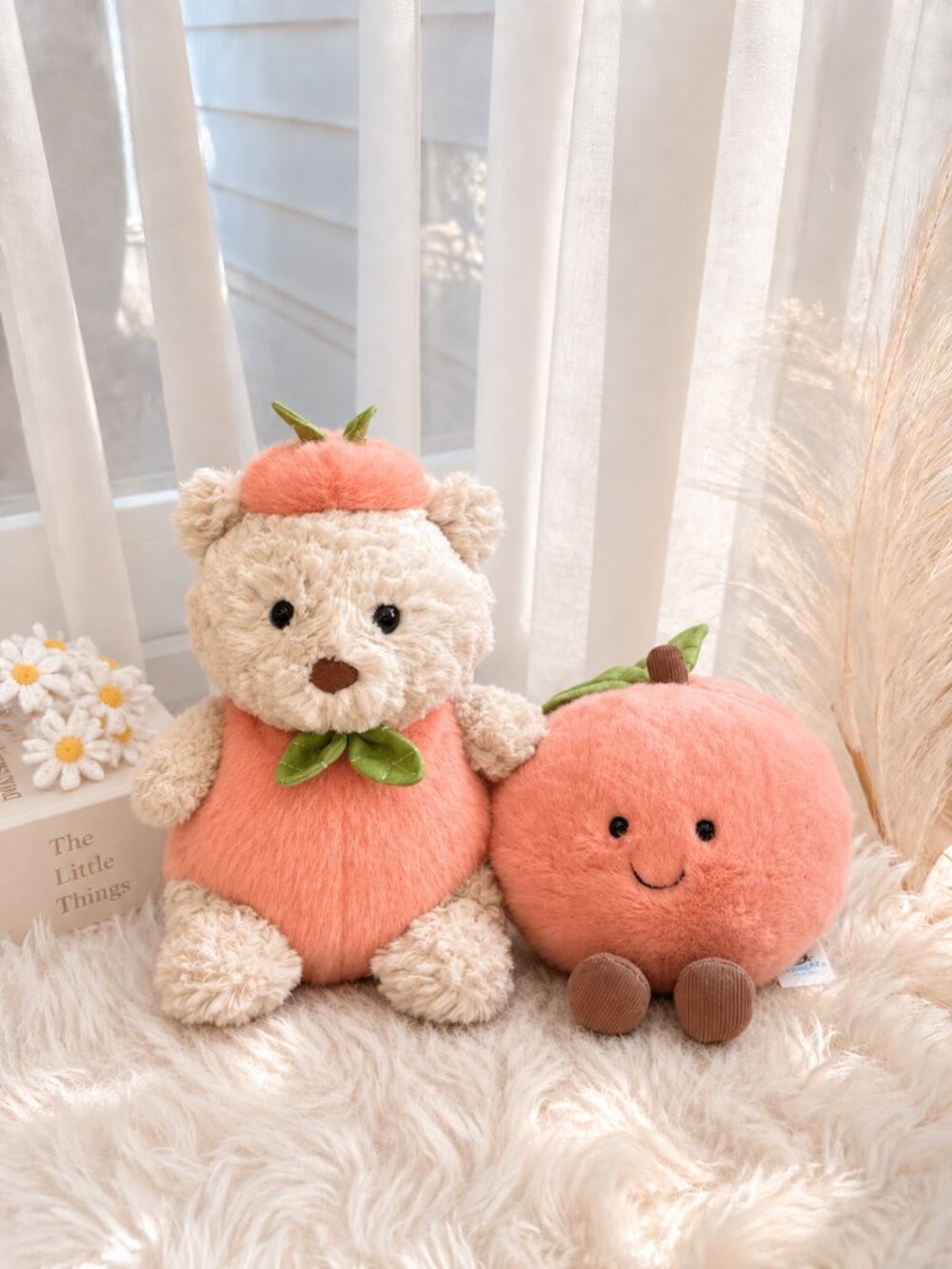Junior Bartholomew Bear Clothes - Peach Costume